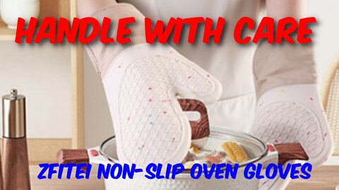 ZFITEI Non-Slip Oven Gloves Set