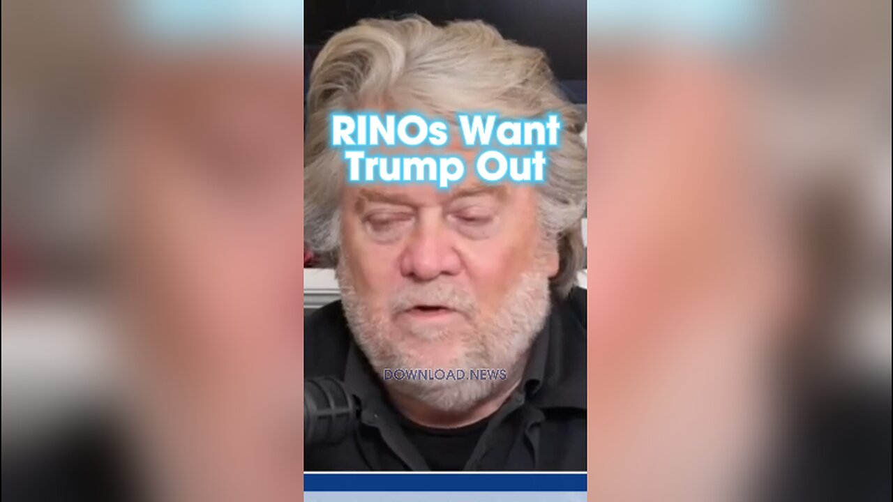 Steve Bannon: RINOs Have Been Trying To Run Trump Out Since 2015 - 1/23/24