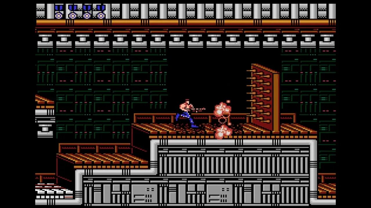 Contra Anniversary Collection Stage 7 Hangar - walkthrough
