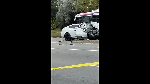 Car Crash In Brampton Ontario