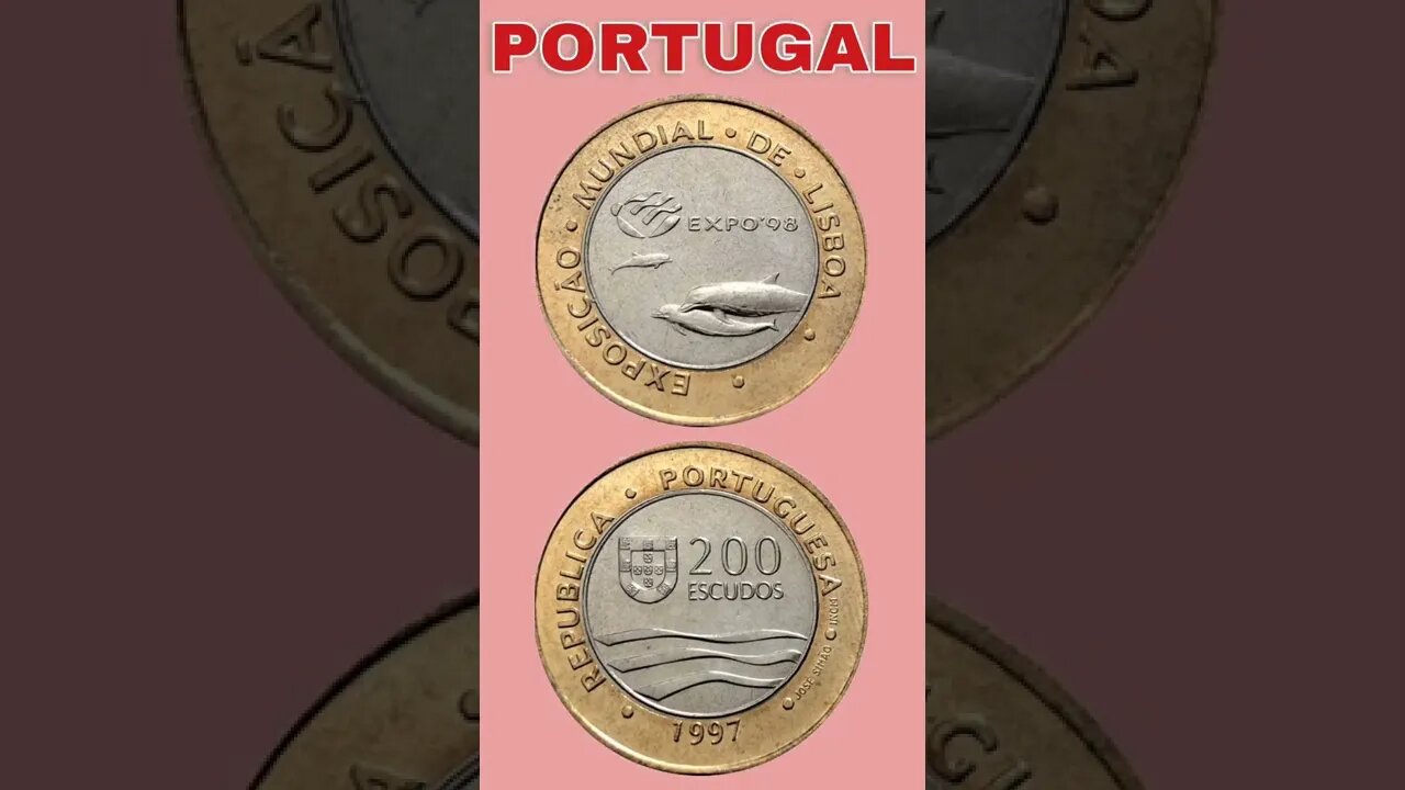 Portugal 200 escudos 1997.#shorts #coinnotesz