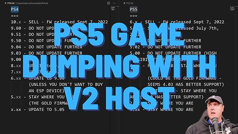 Exploring Game Dumping on PS5 with Sleirsgoevy's v2 host