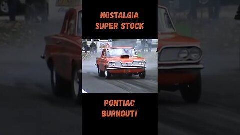 Nostalgia Super Stock Pontiac Burnout! #shorts
