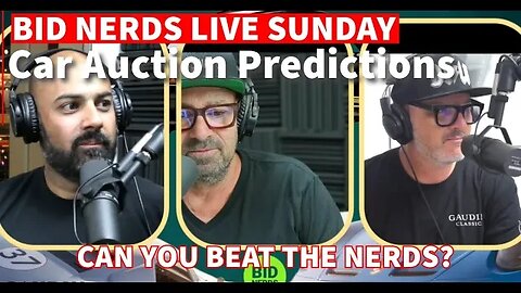 Bid Nerds Live Bring a Trailer, Hagerty, PCAR Market, and Cars & Bids Predictions Sept 17th