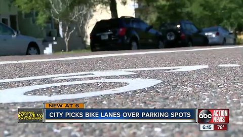 St. Pete chooses bike lanes over parking spots