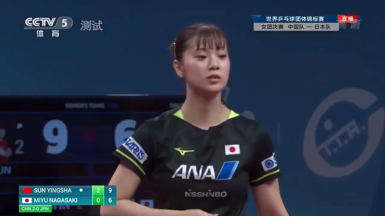 Sun Ying Sha vs Miyu Nagasaki Hightlight Wolrd Table Tennis Women Team Final 9