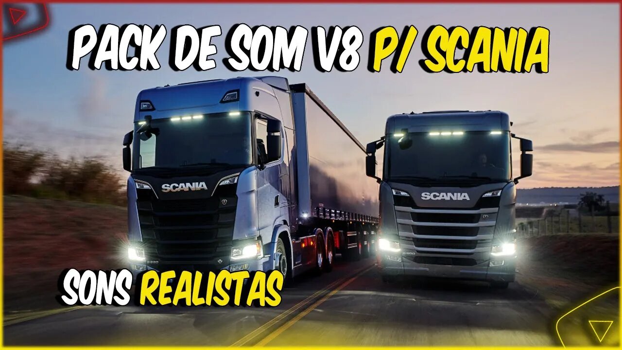 TOP 4 PACK DE SOM V8 REALISTAS PARA SCANIA NEXT GEN SCANIA R2009 STREAMLINE ETS2 1.46 / 1.47