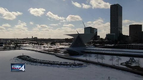 Milwaukee winter wonderland in early March