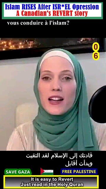 Islam RISES After ISR-EL Opression - Canadian Woman Emotional Muslim Revert Story 06#why_islam