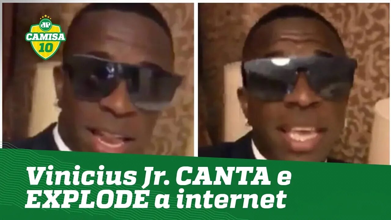 AI MEU OUVIDO! Vinicius Júnior CANTA e EXPLODE a internet!