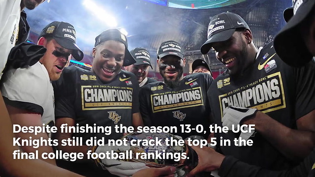 Final College Football Rankings Snub UCF One Last Time