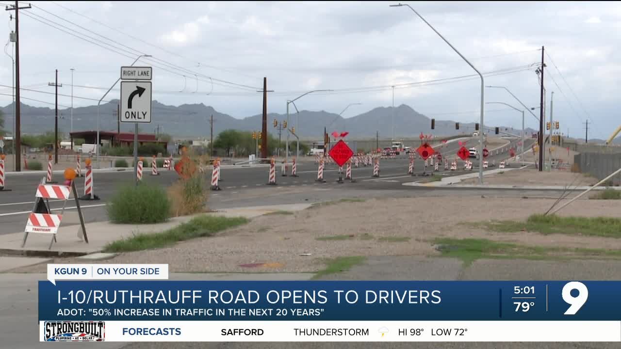 Ruthrauff Road opens across new I-10 interchange