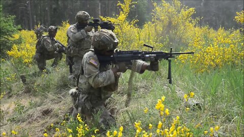 U.S. Soldiers Conduct Platoon Live-Fire Exercise