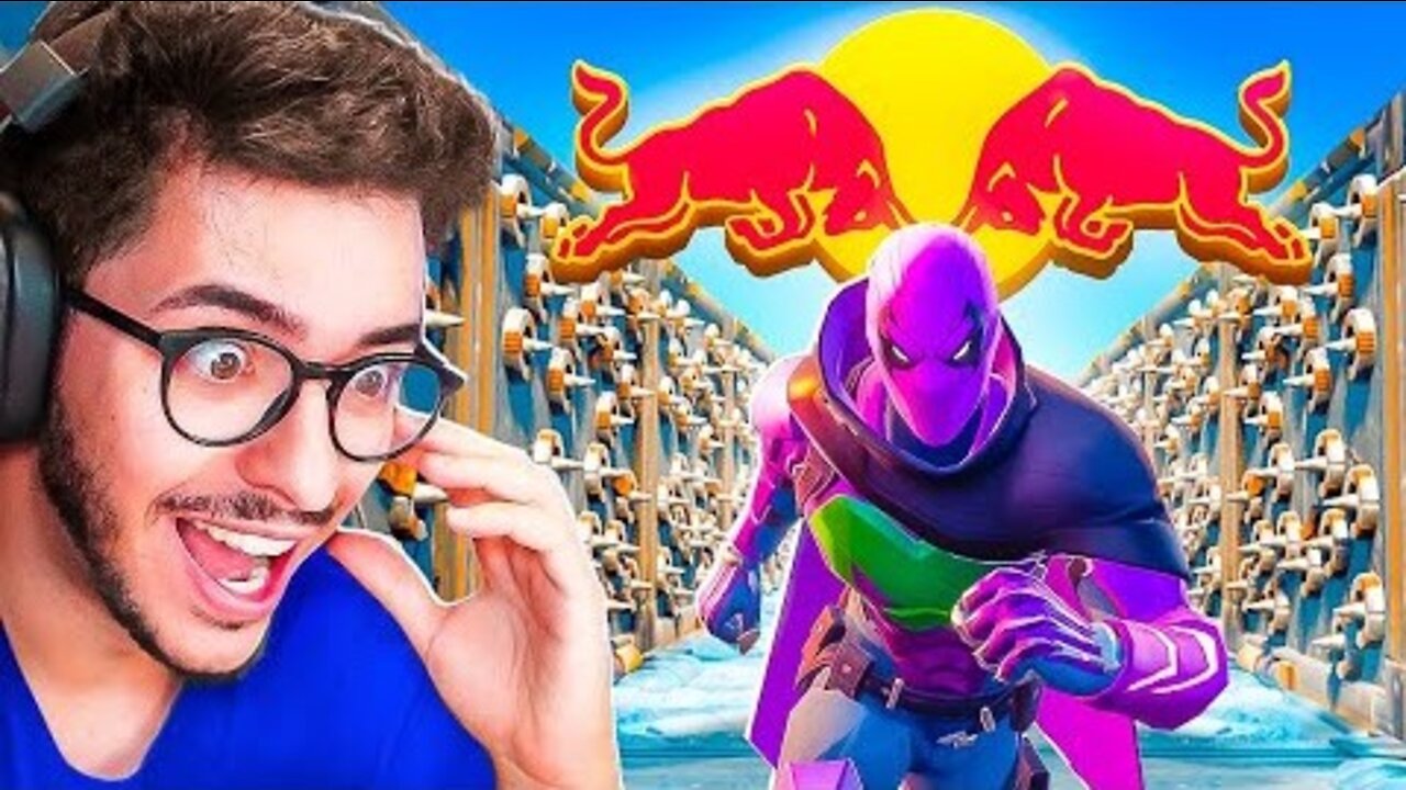 NOVO DEATHRUN DA RED BULL NO FORTNITE! #PITAYAENERGYRUN