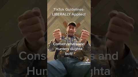 TikTok hypocrisy is ridiculous!!! Conservatives and Country folk need to migrate away from it!