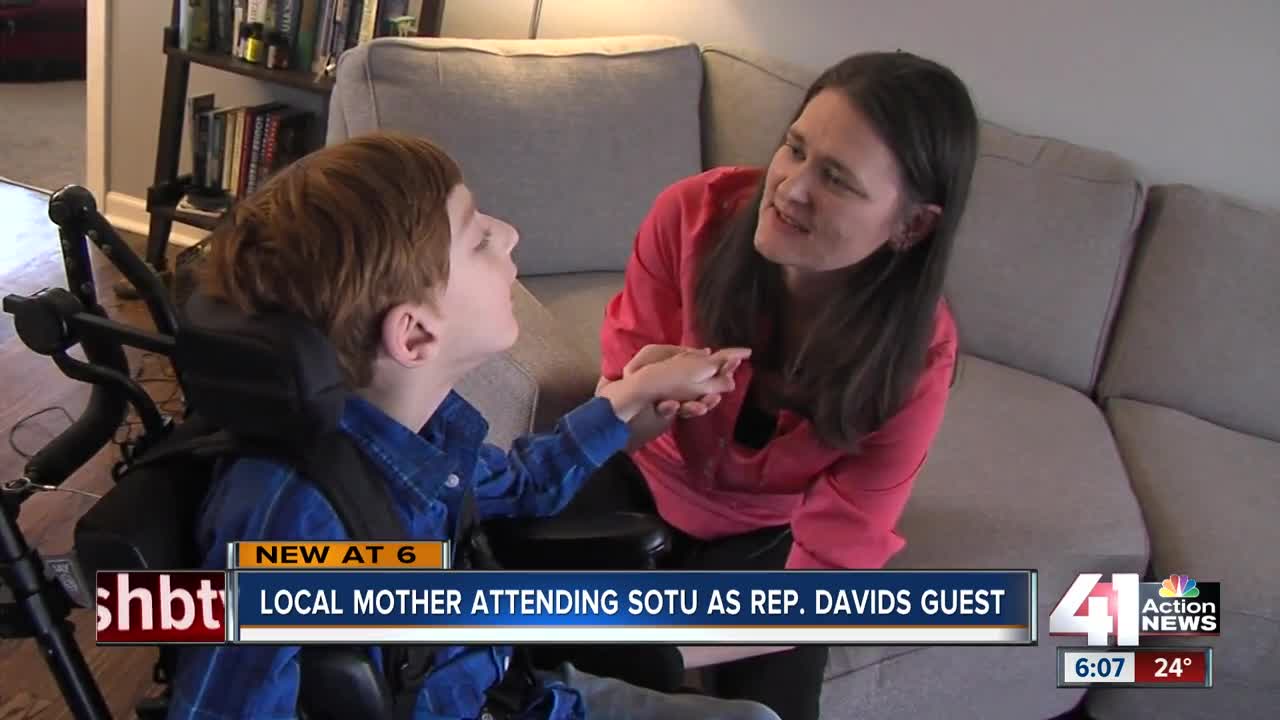Local mother attending State of the Union as Sharice Davids' guest