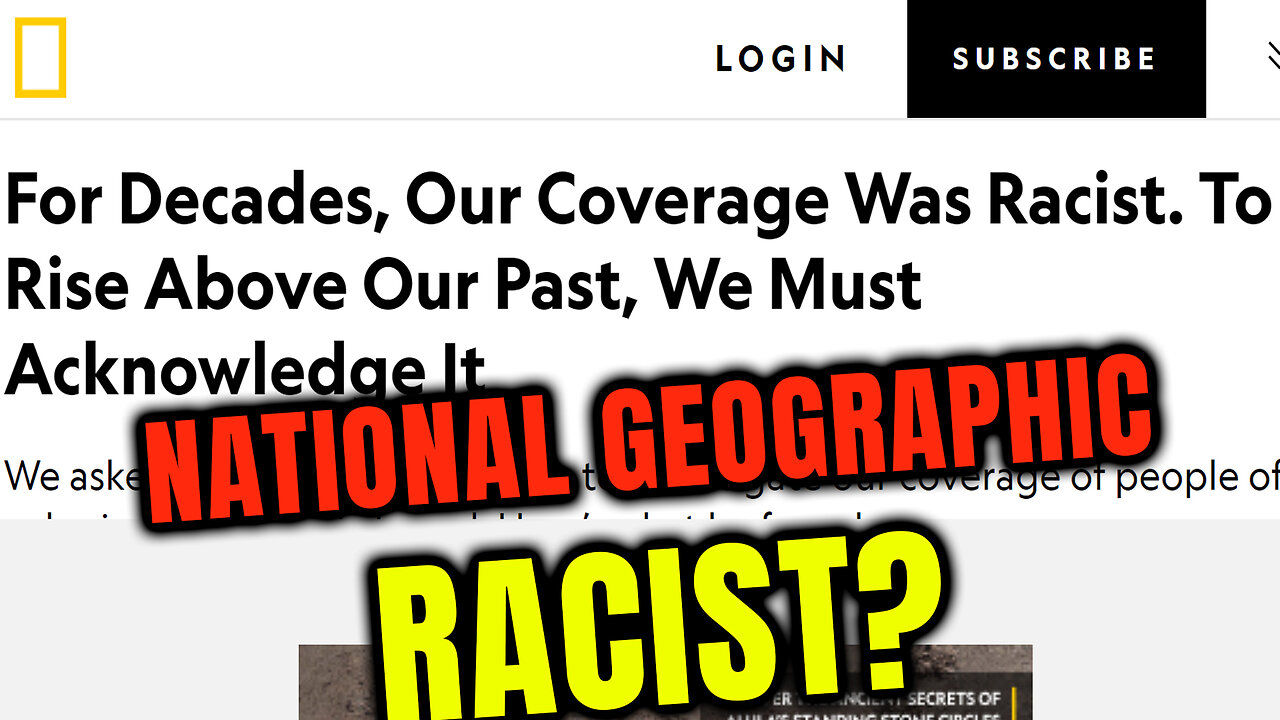 🌐Disney Owned National Geographic calls themself Racist instead of educational - Do you Agree?