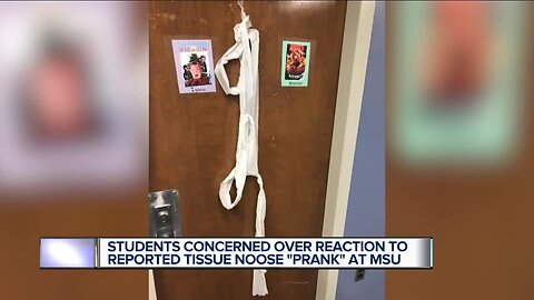 Students concerned over reaction to reported tissue noose 'prank' at MSU