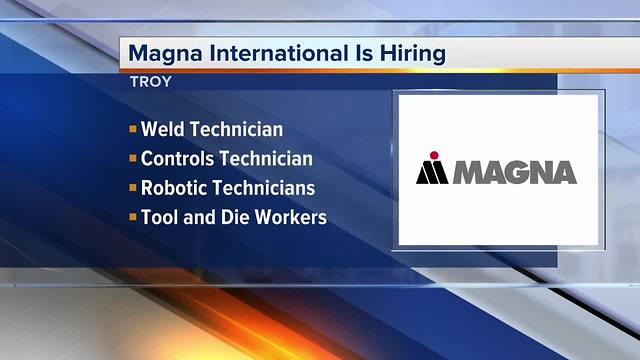 Magna International in Troy is hiring to fill a wide variety of positions