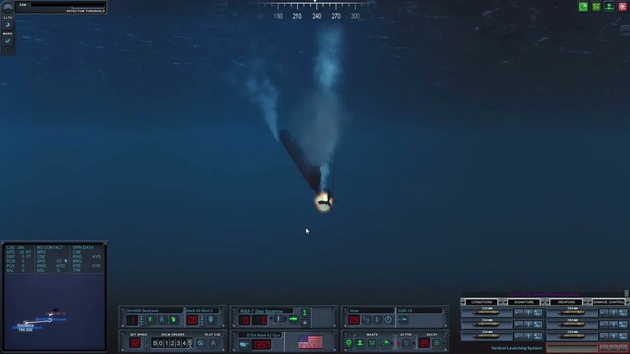 Victor in the hail of Torpedoes - Cold Waters with Dot Mod