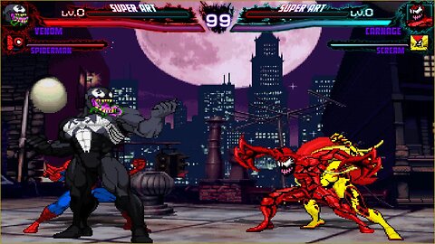 Mugen: Venom/Spiderman vs Carnage/Scream