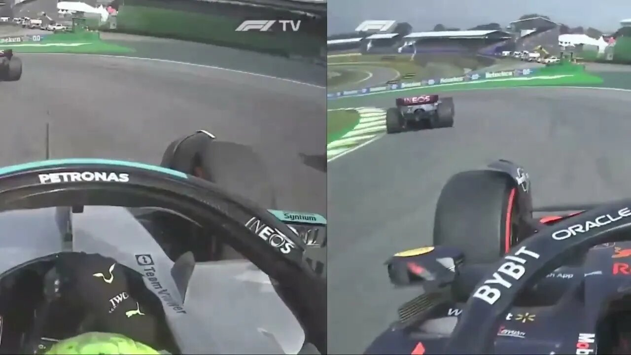 LEWIS HAMILTON vs MAX VERSTAPPEN GP do BRASIL INTERLAGOS F1 2022 #shorts