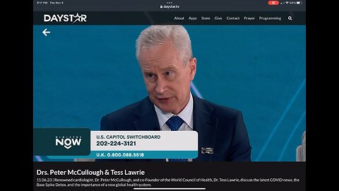 Ministry Now on Daystar w/ Peter McCullough MD