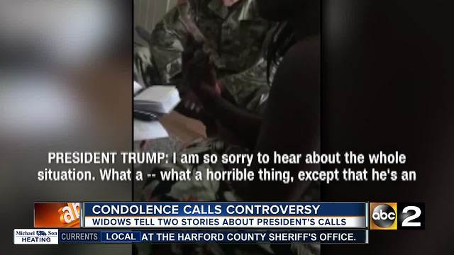 Amid condolence call controversy, Harford Co. widow defends President Trump