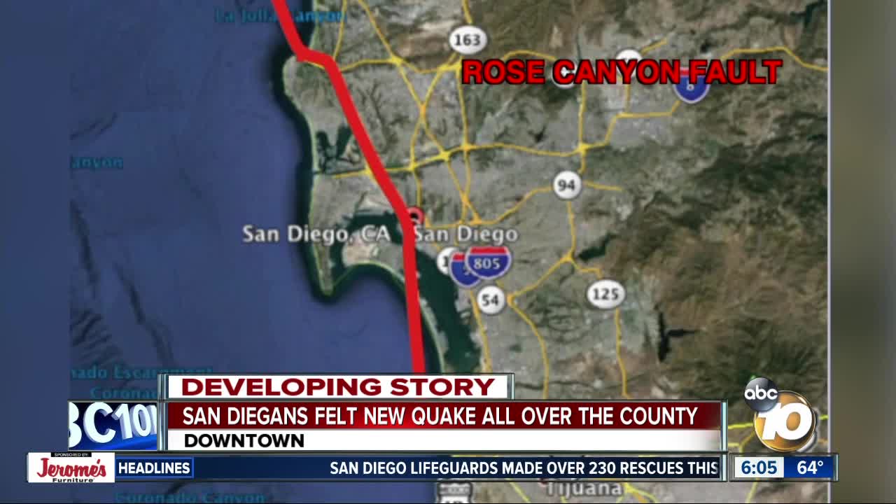 Second Southern California earthquake felt in San Diego