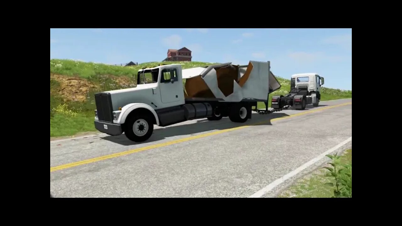 BeamNG DRIVE what will happen to trucks / small bridge