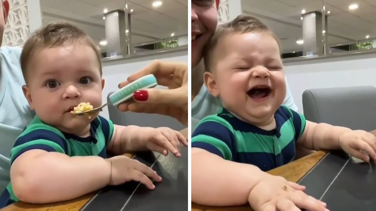 Baby Says No To More Food In Cutest Possible Way