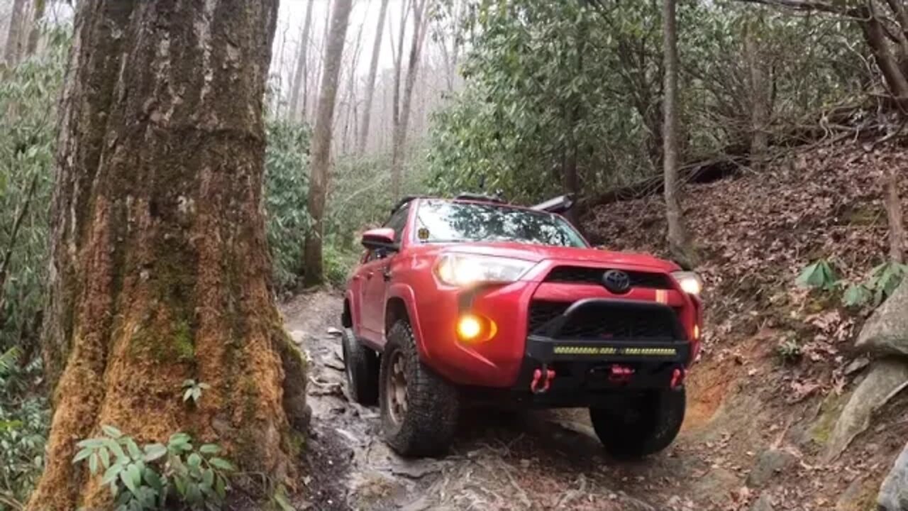 Hurricane Creek Trail, Shelton Laurel, and Bear Wallow Gap with the 4 Runner and NoBo 10 6 in SNOW!