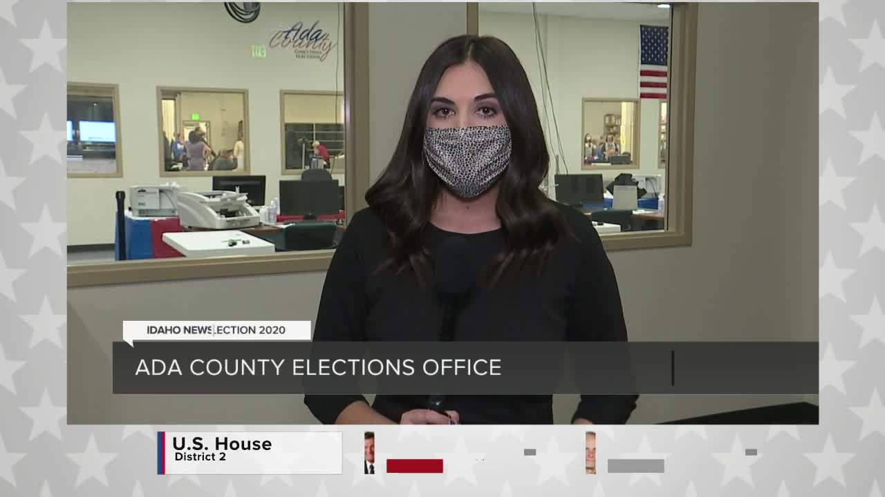 Election night workers count ballots as soon as they arrive