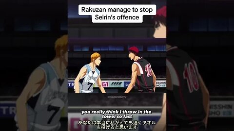 Rakuzan manage to stop Seirin’s offence 😤 #anime #kurokonobasket #fyp