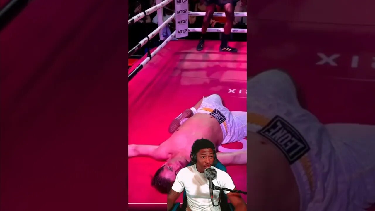 He dropped buddy 😳 #boxing #sports