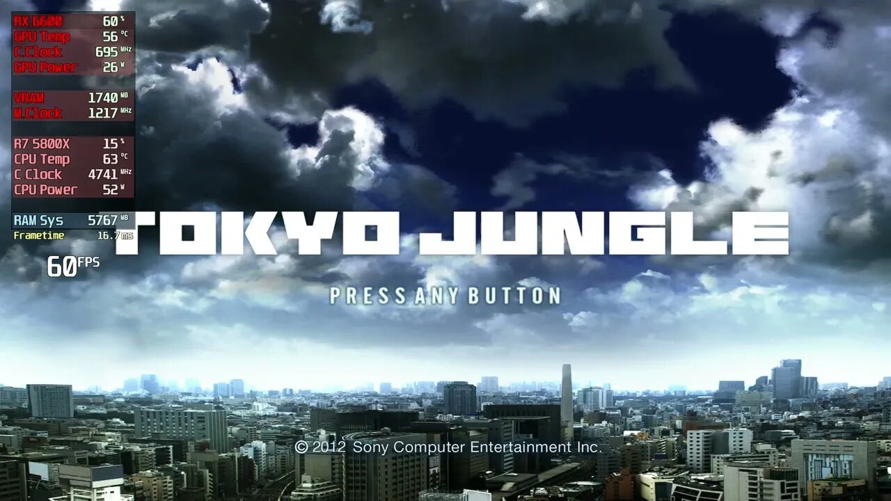 RPCS3 Tokyo Jungle 5800X | RX 6600 | 4K | 2023