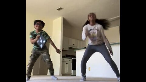 Blasian Babies Sister And Brother Household Just Dance 2019 Practice Smart Phone Footage, Part 6.
