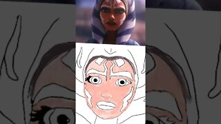 Painting Ahsoka from Star Wars #art #drawing #starwars