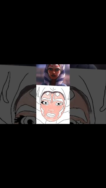 Painting Ahsoka from Star Wars #art #drawing #starwars
