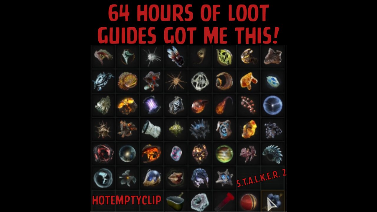 All the Artifacts I found while making 64 hours worth of Loot Guides in Stalker 2!!