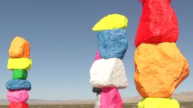 Seven Magic Mountains art display extended through 2018