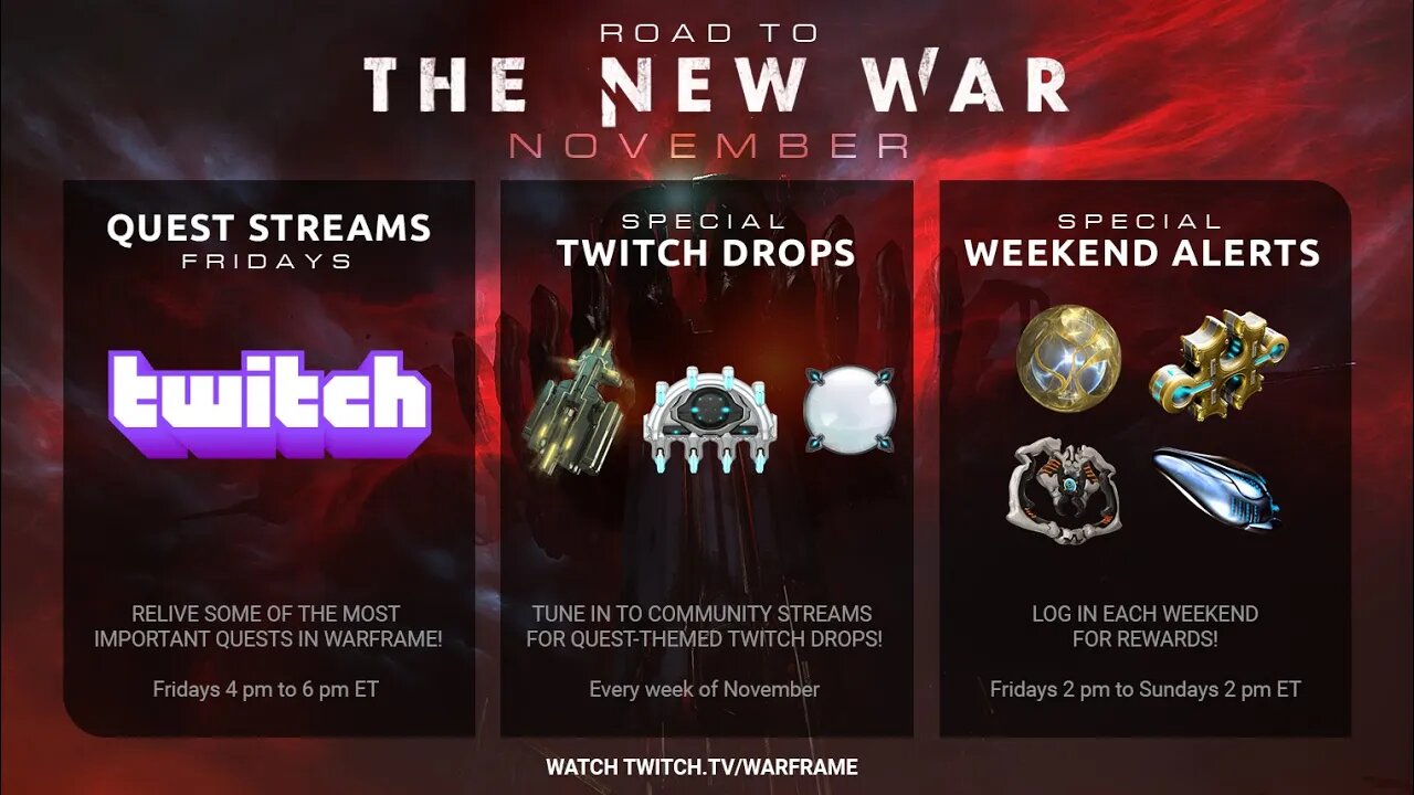 Warframe - The Road to The New War November edition