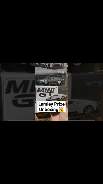 Lamley Group Prize Unboxing: ASMR Reveal of the Mini GT Bugatti Chase #shorts #diecast #asmr #minigt