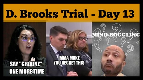 D Brooks Trial - DAY 13 - Afternoon