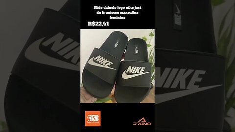 Slide chinelo logo nike just do it unissex masculino feminino #shorts #shopee