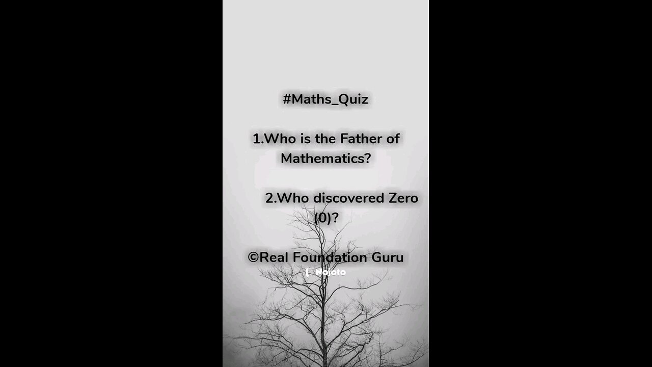 Who is the Father of Mathematics? | Follow for more 💯|🔥#mathstudent#mathsteacher#mathsquiz#math