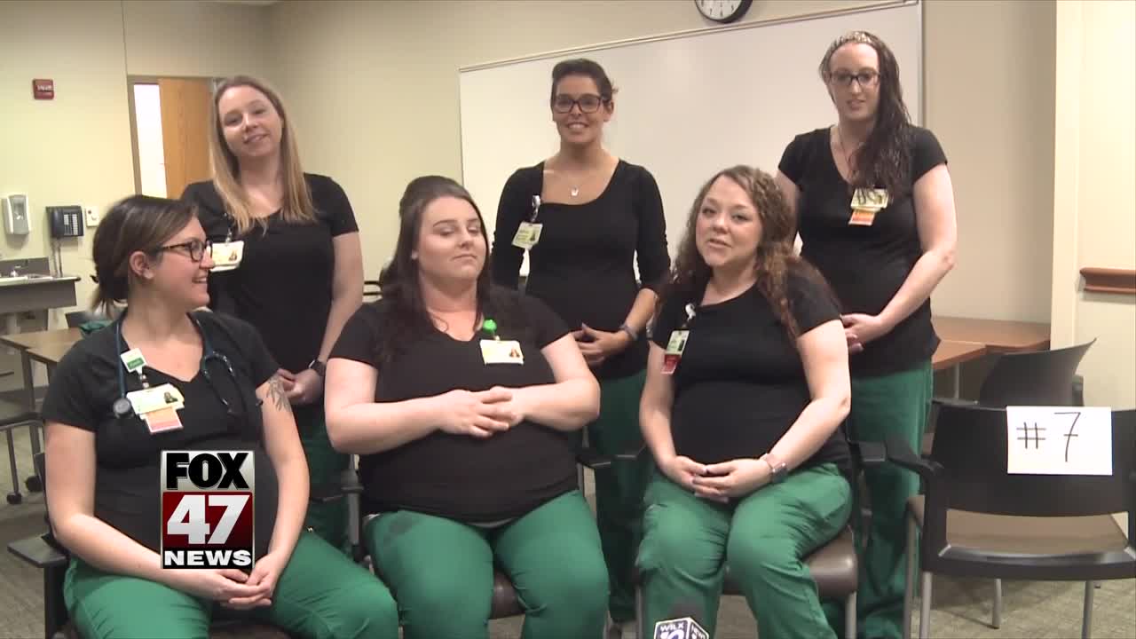 Seven Sparrow nurses pregnant at same time