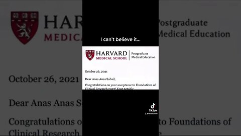 My unexpected reaction of getting into Harvard Medical School #clinicalresearch #postgrad #Harvard