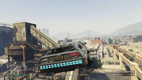 Grand Theft Auto V just flying around