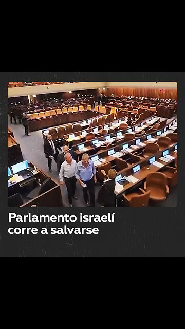 Parlamento israelí corre a un refugio antibombas tras posible ataque aéreo